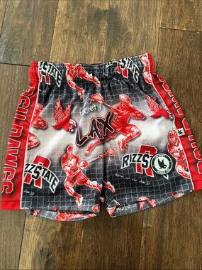 Rizz State Red & Black Men’s Lacrosse Athletic Shorts